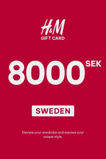 H&M 8000 SEK Gift Card (Sweden) gallery image 1