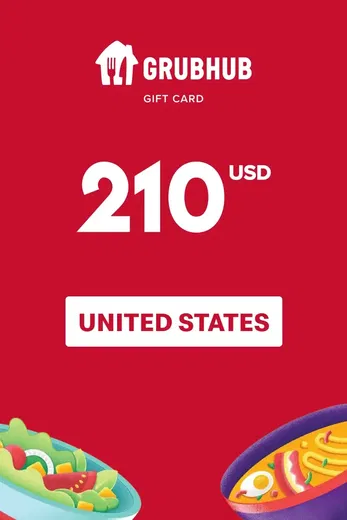 GrubHub 210 USD Gift Card (United States) gallery image 2