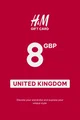 H&M 8 GBP Gift Card (United Kingdom) thumb 2