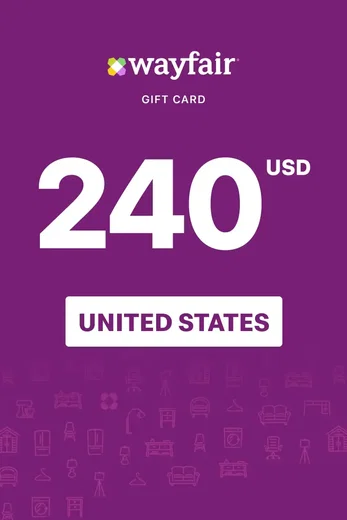 Wayfair 240 USD Gift Card (United States) gallery image 2