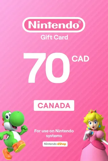 Nintendo eShop 70 CAD Gift Card (Canada) gallery image 2