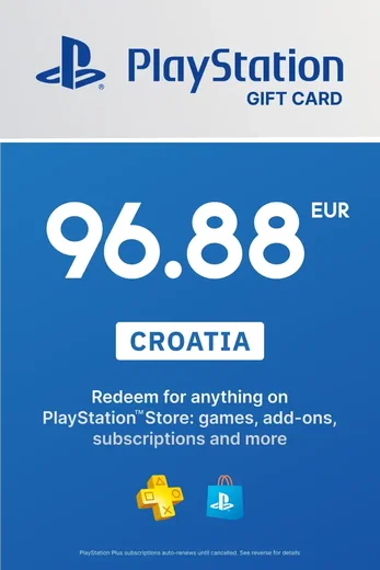 PlayStation Network 96.88 EUR Gift Card (Croatia) gallery image 2