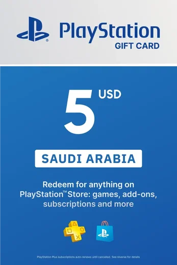 PlayStation Network 5 USD Gift Card (Saudi Arabia) gallery image 2