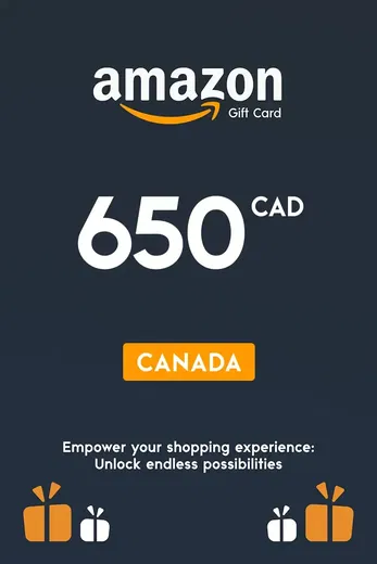 Amazon 650 CAD Gift Card (Canada) gallery image 2