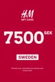 H&M 7500 SEK Gift Card (Sweden) thumb 2