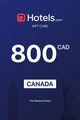 Hotels.com 800 CAD Gift Card (Canada) thumb 2