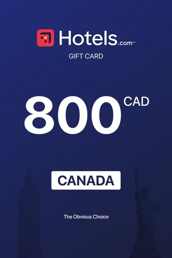 Hotels.com 800 CAD Gift Card (Canada) gallery image 2