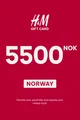 H&M 5500 NOK Gift Card (Norway) thumb 2