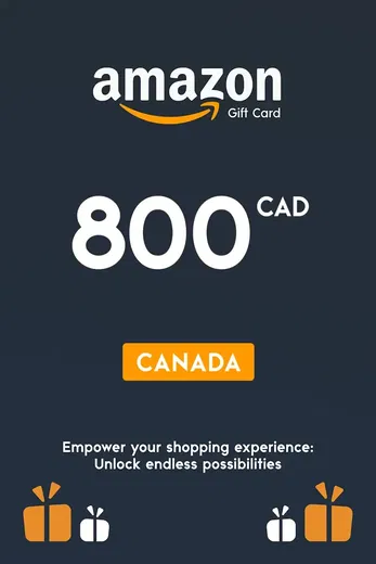 Amazon 800 CAD Gift Card (Canada) gallery image 2