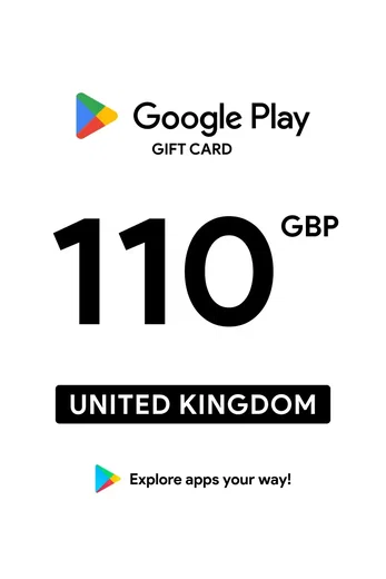 Google Play 110 GBP Gift Card (United Kingdom) gallery image 2