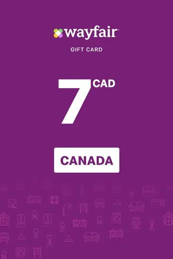Wayfair 7 CAD Gift Card (Canada) gallery image 2