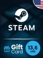 Steam Wallet 13.6 USD Gift Card (United States) thumb 2