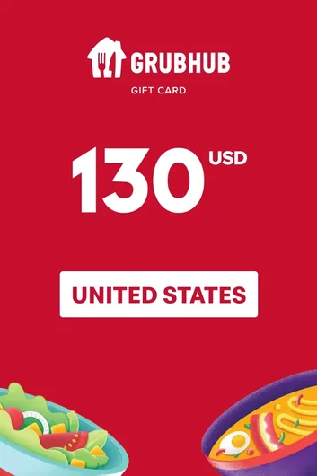 GrubHub 130 USD Gift Card (United States)
