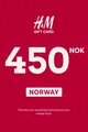 H&M 450 NOK Gift Card (Norway) thumb 2