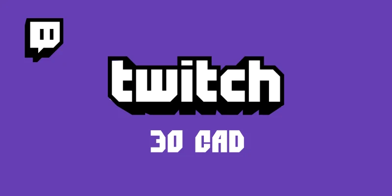 Twitch 30 CAD Gift Card (Canada) gallery image 2