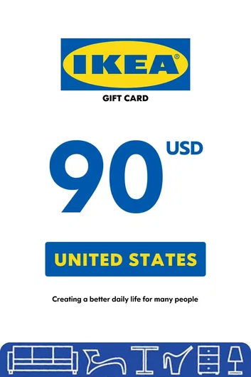 IKEA 90 USD Gift Card (United States)