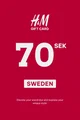 H&M 70 SEK Gift Card (Sweden) thumb 2