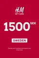 H&M 1500 SEK Gift Card (Sweden) thumb 2