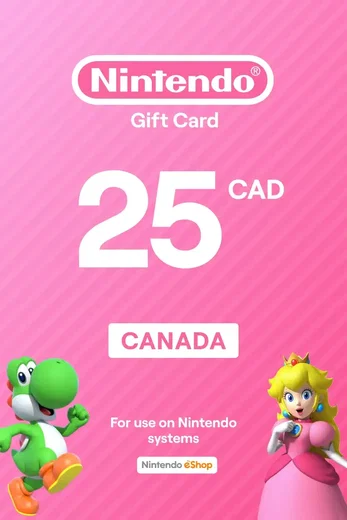 Nintendo eShop 25 CAD Gift Card (Canada) gallery image 2