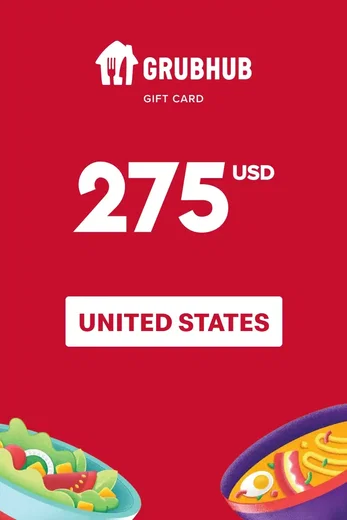 GrubHub 275 USD Gift Card (United States) gallery image 2