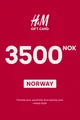 H&M 3500 NOK Gift Card (Norway) thumb 2
