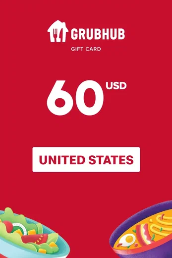 GrubHub 60 USD Gift Card (United States) gallery image 2