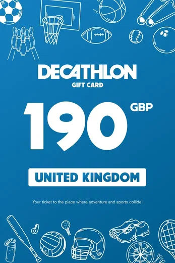 Decathlon 190 GBP Gift Card (United Kingdom) gallery image 2