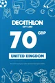 Decathlon 70 GBP Gift Card (United Kingdom) thumb 2