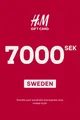 H&M 7000 SEK Gift Card (Sweden) thumb 2