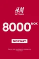 H&M 8000 NOK Gift Card (Norway) thumb 2