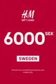 H&M 6000 SEK Gift Card (Sweden) thumb 2
