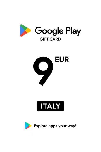 Google Play 9 EUR Gift Card (Italy) gallery image 2