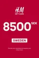 H&M 8500 SEK Gift Card (Sweden) thumb 2