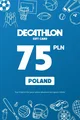 Decathlon 75 PLN Gift Card (Poland) thumb 2