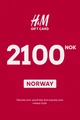 H&M 2100 NOK Gift Card (Norway) thumb 2