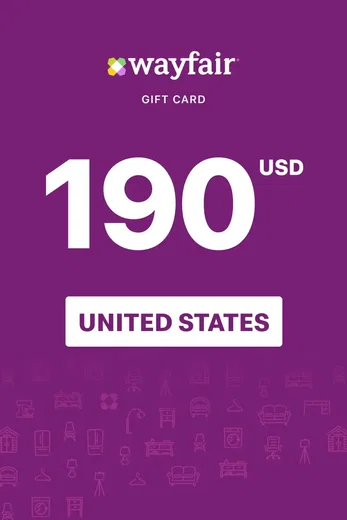 Wayfair 190 USD Gift Card (United States) gallery image 2