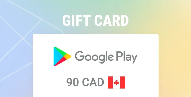 Google Play 90 CAD Gift Card (Canada) gallery image 2