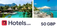 Hotels.com 50 GBP Gift Card (Global) thumb 2