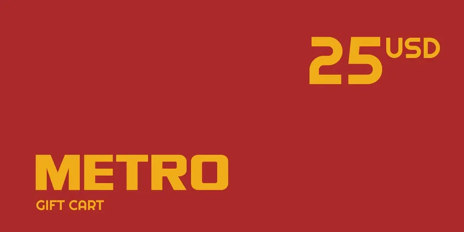 Metro 25 USD Gift Card (United States) gallery image 2