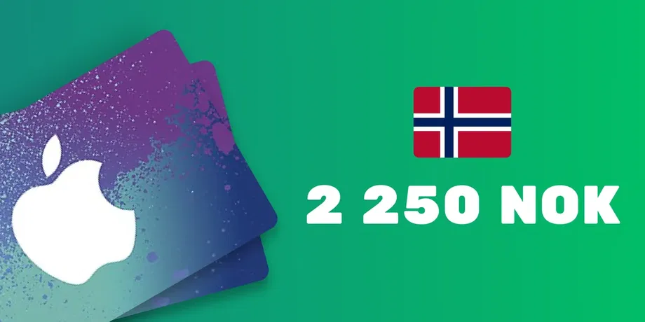 Apple iTunes 2250 NOK Gift Card (Norway) gallery image 2