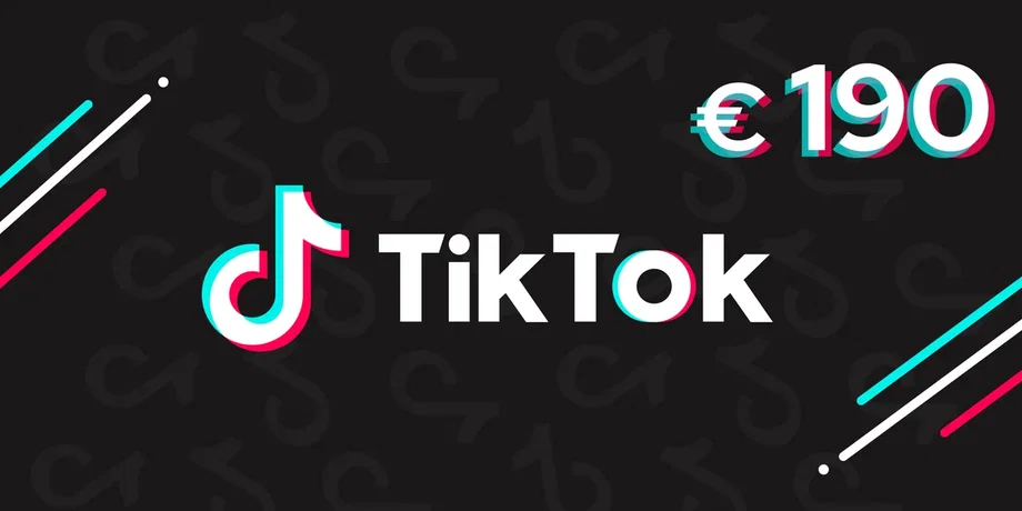 TikTok 190 EUR Gift Card (Europe) gallery image 2