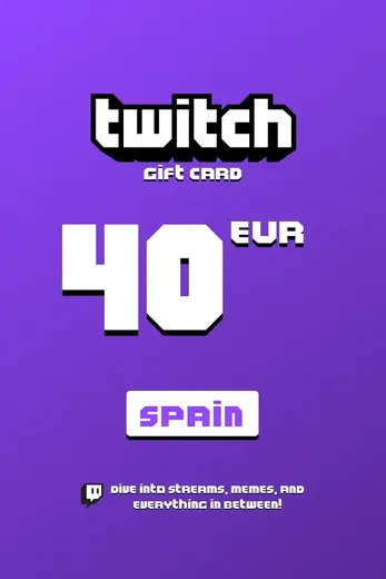 Twitch 40 EUR Gift Card (Spain) gallery image 2