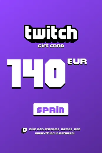 Twitch 140 EUR Gift Card (Spain) gallery image 2