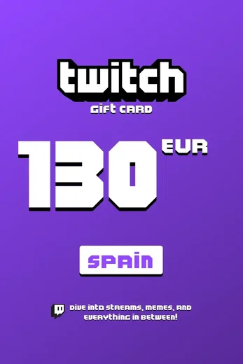Twitch 130 EUR Gift Card (Spain) gallery image 2