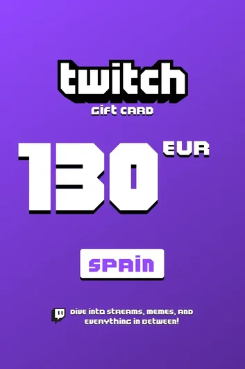 Twitch 130 EUR Gift Card (Spain)