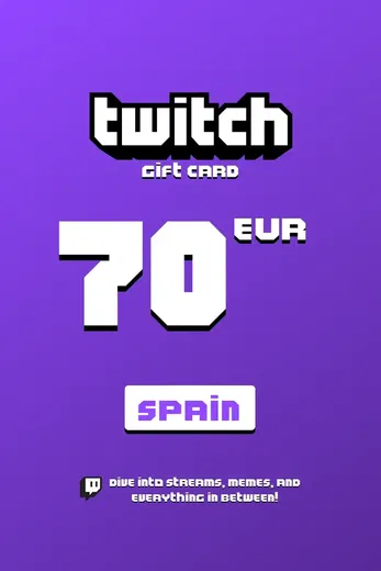 Twitch 70 EUR Gift Card (Spain) gallery image 2