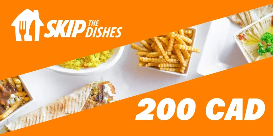 SkipTheDish 200 CAD Gift Card (Canada) gallery image 2