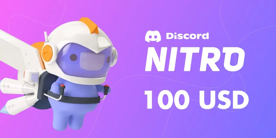 Discord Nitro 100 USD Gift Card (Global) gallery image 2