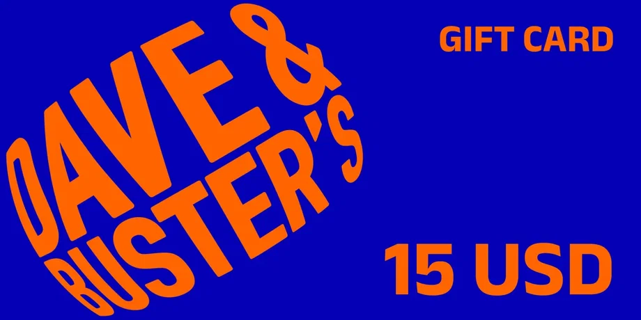 Dave and Busters 15 USD Gift Card (United States) gallery image 2