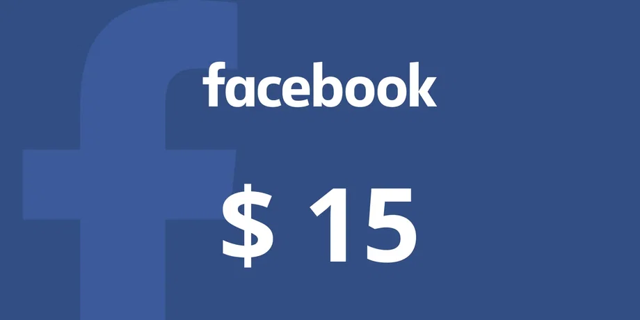 Facebook 15 USD Gift Card (Global) gallery image 2